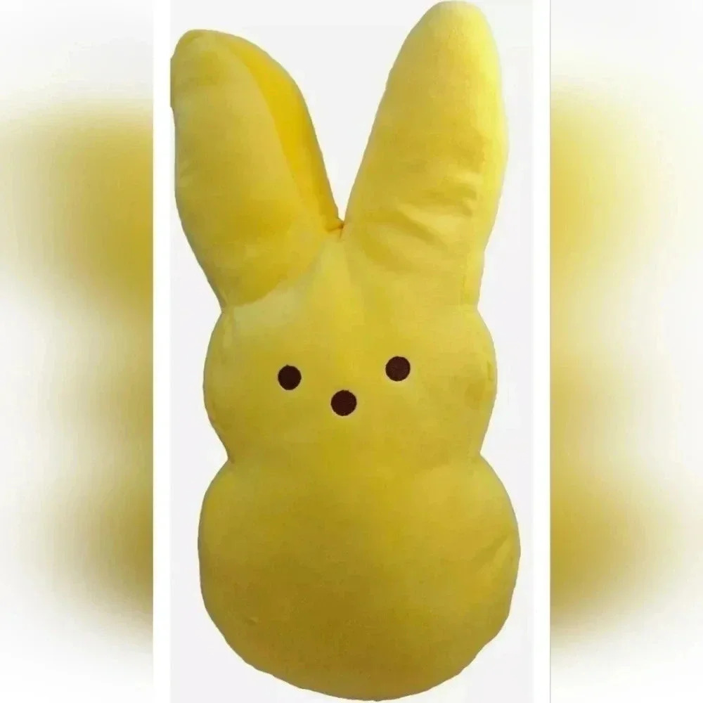 Peeps Bunny Rabbit Plush Yellow Easter Candy Stuffed Pillow Toy 2019 17"